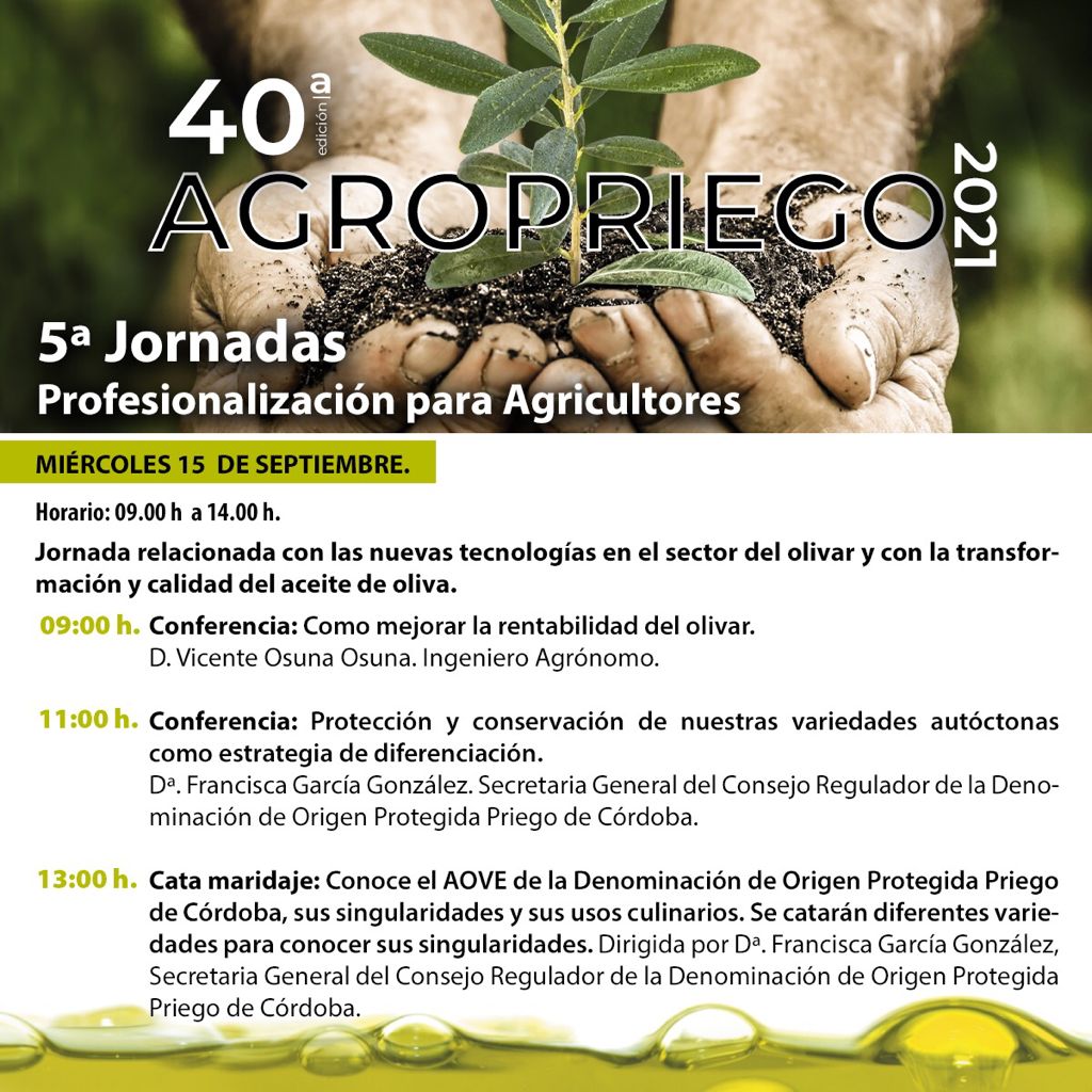 Jornadas de Profesionalización Agropriego 2021 - DOP Priego de Córdoba