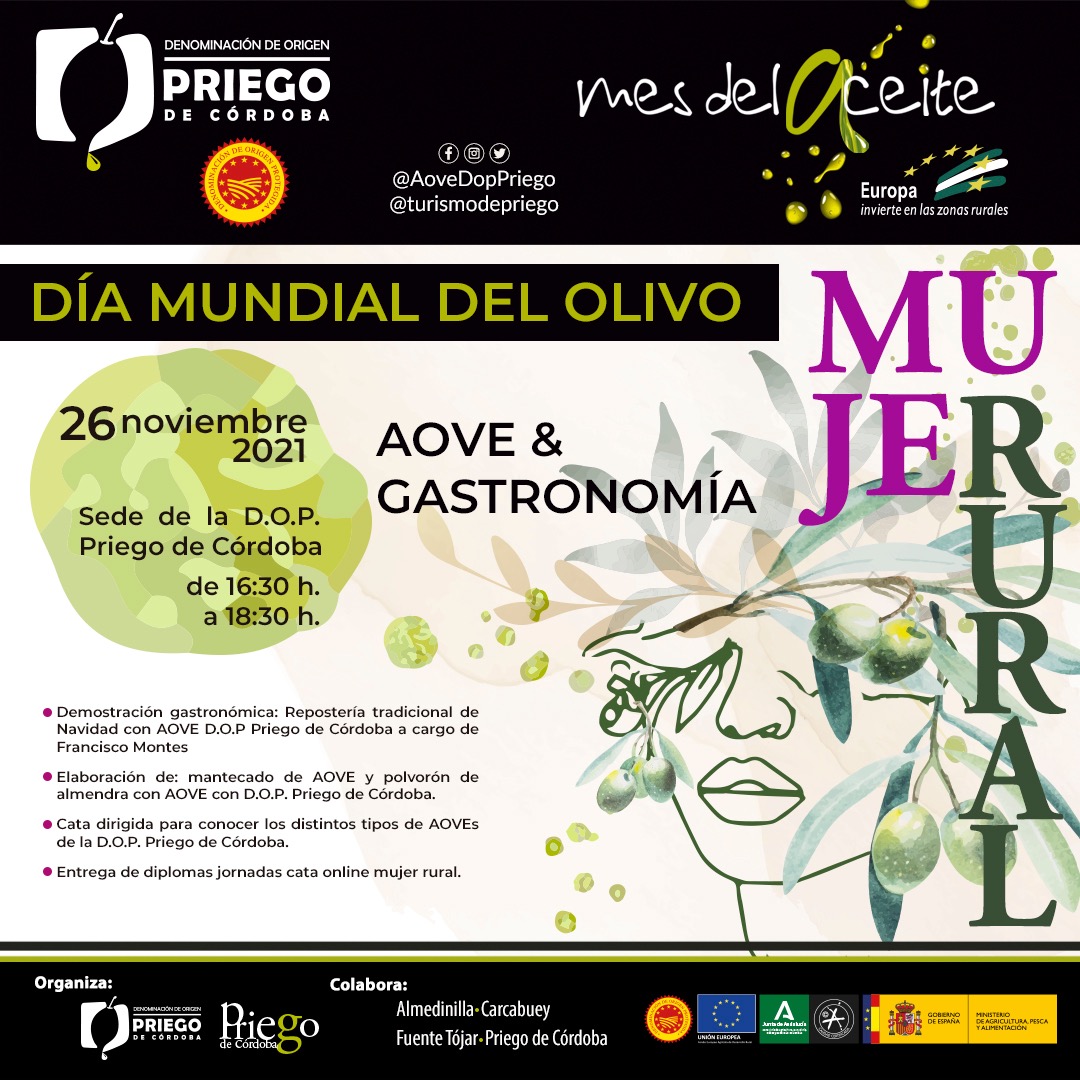 Día Mundial del Olivo - Jornada de AOVE & Gastronomía Mujer Rural