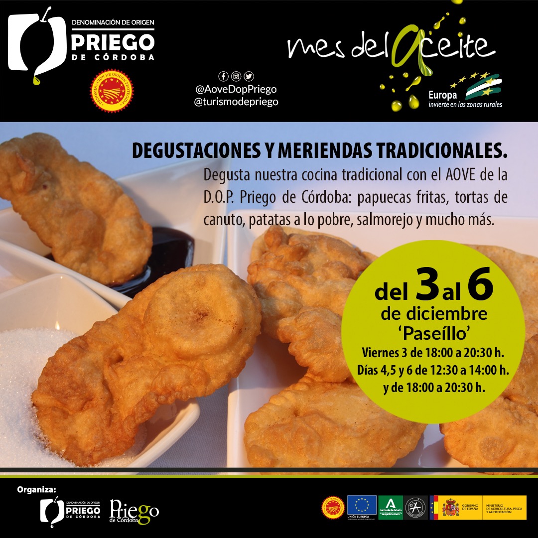 Mes del Aceite 2021- Degustaciones y Meriendas - DOP Priego de Córdoba