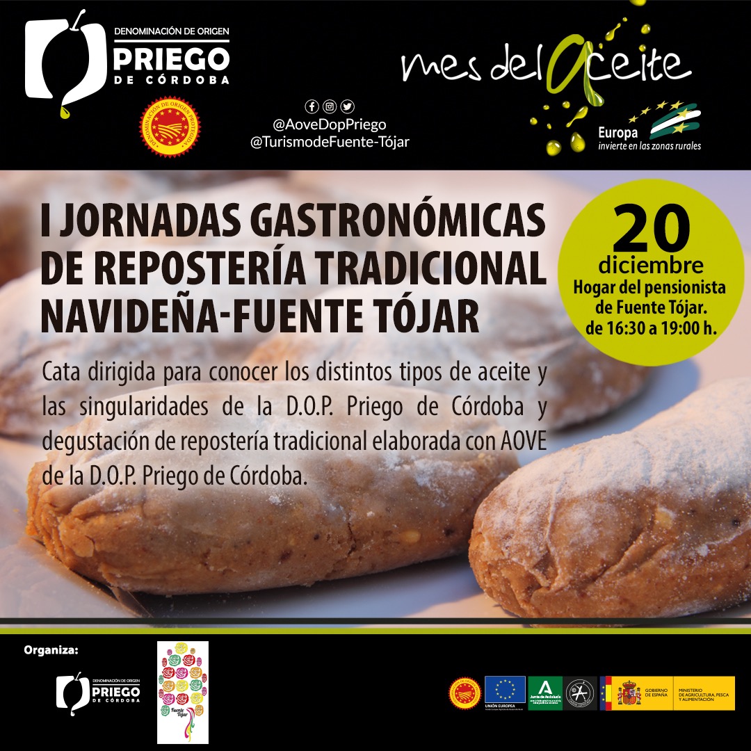 Mes del Aceite 2021- Jornadas Repostería Navideña - DOP Priego de Córdoba