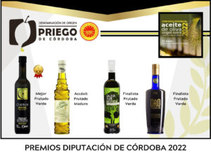 Reconocimiento de la Diputación Provincial de Córdoba a la Calidad de los AOVE's de la D.O.P. Priego de Córdoba