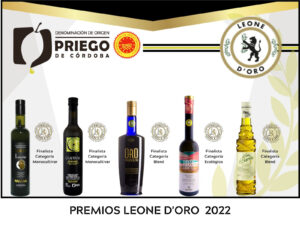 CINCO FIRMAS AMPARADAS BAJO LA D.O.P. PRIEGO DE CÓRDOBA, FINALISTAS EN EL CONCURSO INTERNACIONAL LEONE D’ORO