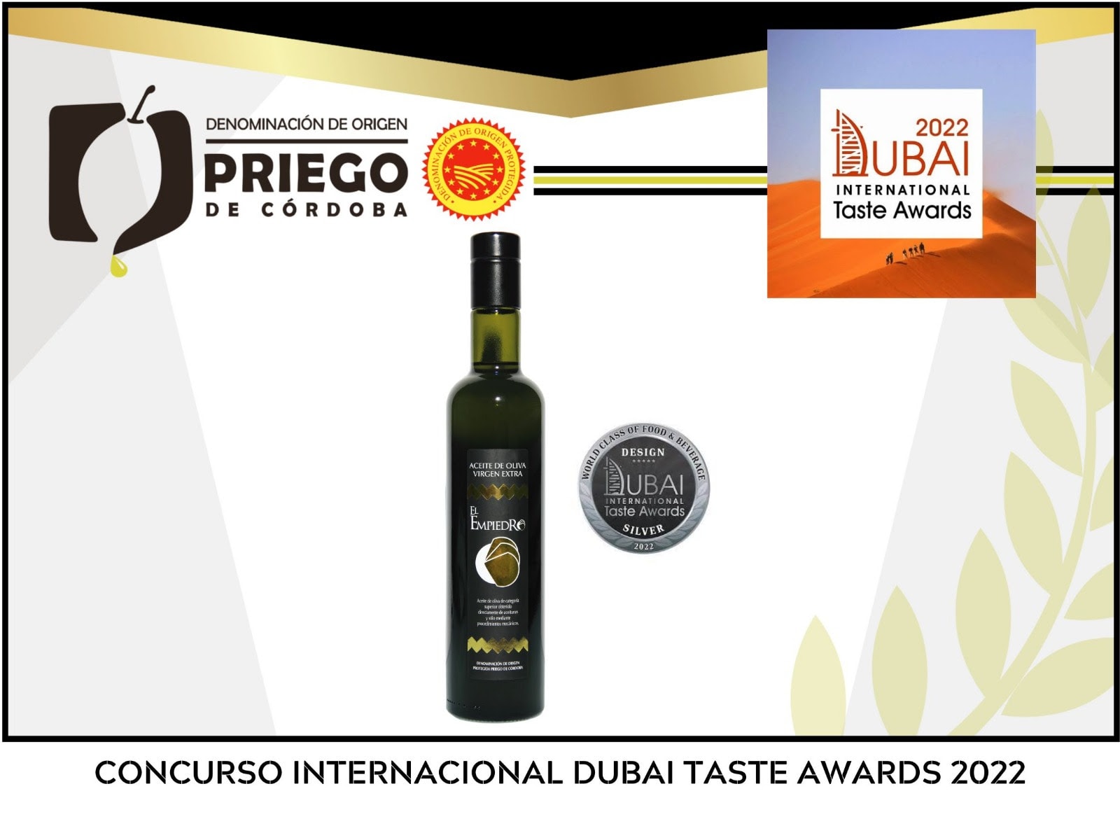 Dubai Taste Awards 2022 DOP Priego de Córdoba