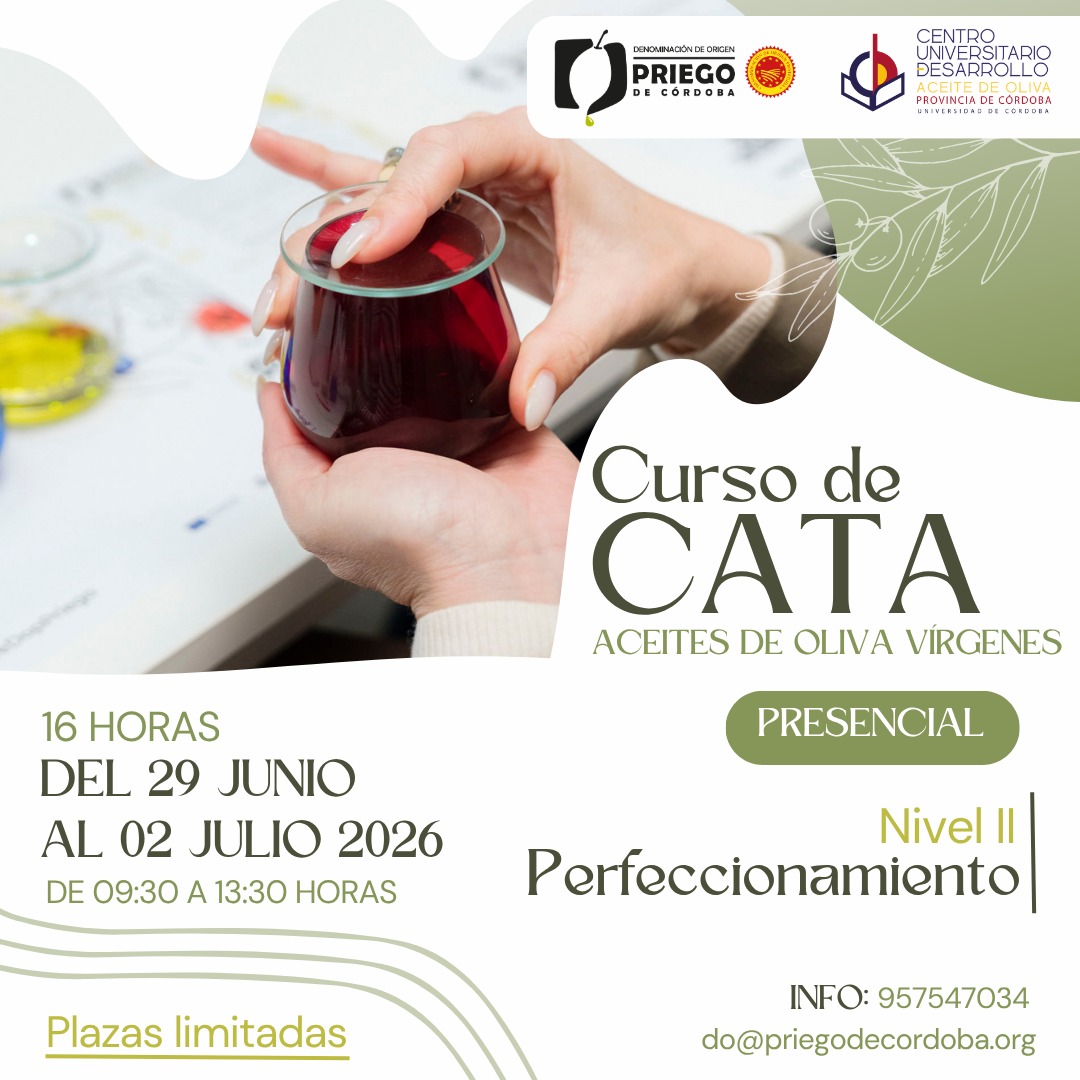 Curso de Análisis Sensorial de Aceites de Oliva Vírgenes – Nivel II (Perfeccionamiento)